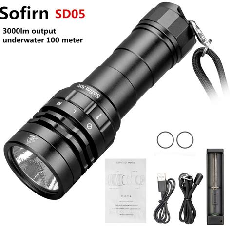 Sofirn Sd Super Bright Lumen Cree Xhp Led Led Diving