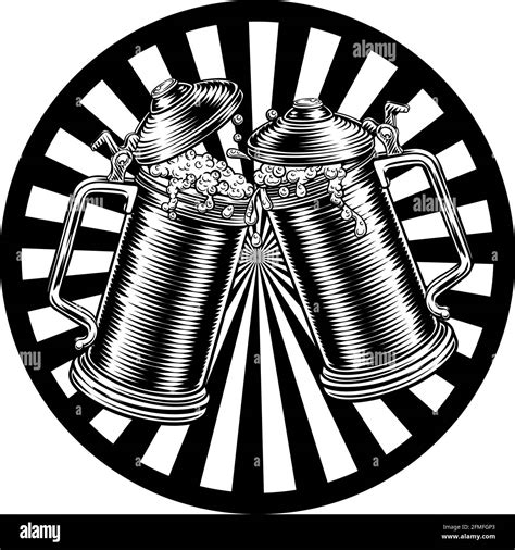 Tankard engraving Stock Vector Images - Alamy