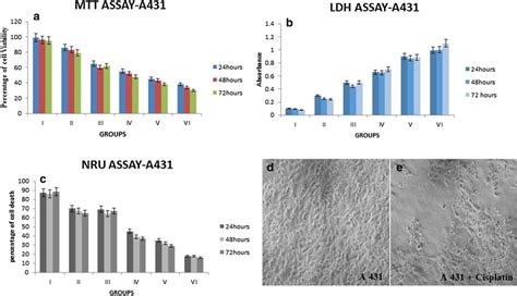 Cytotoxicity Assays Of The Drug On A Skin Cancer Cell Line A Mtt