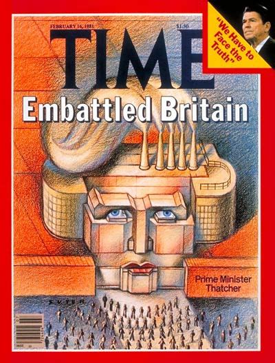 Time Magazine Cover Thatchers Britain Feb 16 1981 Margaret