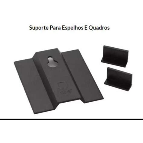 Suporte Para Fixar Espelho Com Moldura Na Parede - Suporte Espelho Para Fixar Na Parede Apenas Uma Furação Com Niveladores ...