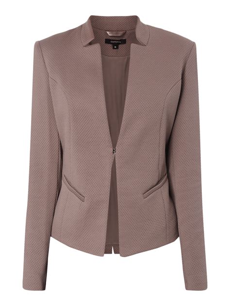 Comma Blazer Mit Feiner Struktur Taupe Online Kaufen