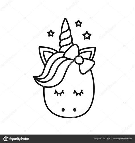 Cara Del Unicornio Para Colorear Livro De Colorir