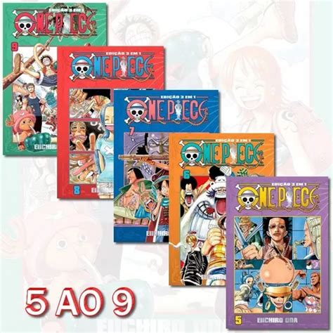 One Piece 5 Ao 9 Edição 3 Em 1 Mangá Panini Novo E Lacrado Frete