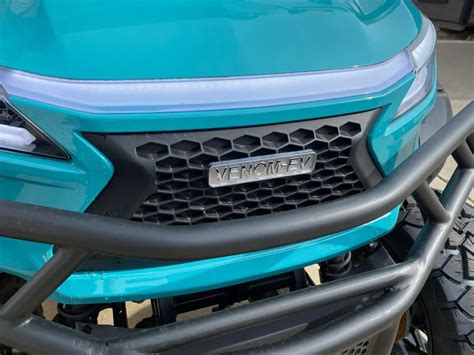 Teal Golf Cart Venom Ev Strike 4