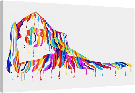 AAzaqTin Fluid Woman Wall Art Sexy Nude Body Pictures Colorful Woman Yoga Poster Abstract Modern