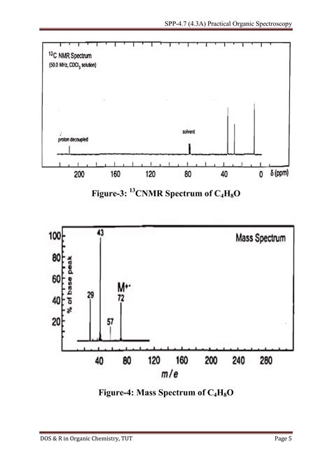 Combined Spectra Problem Ir Nmr Mass Format Of Organic Molecules Pdf