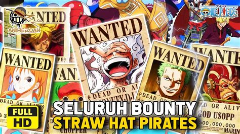 FULL BOUNTY TERBARU KRU BAJAK LAUT TOPI JERAMI FINAL ONE PIECE 1065