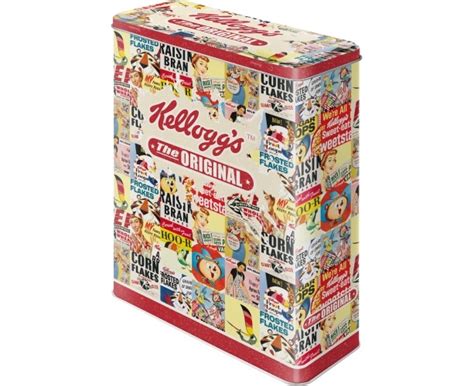 Nostalgic Art 26cm 4L Tin Metal Storage Box Kellogg S The Original