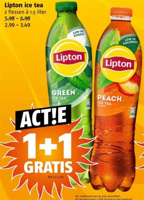 Lipton Ice Tea Liter Aanbieding Bij Poiesz Gratis