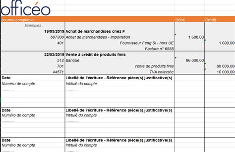 Comment Faire Un Journal Comptable Mod Le Excel Gratuit