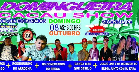 BLOG DO DJALMA LOPES DOMINGUEIRA DIA 08 DE OUTUBRO NA CACAU SHOW EM