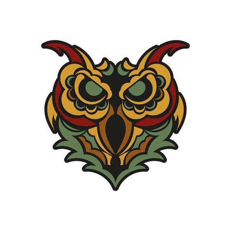 Premium Vector Owl Ornament In Baroque Color Style Good For Menus