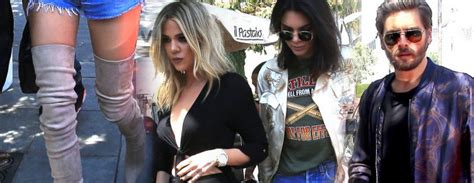 Scott Disick Kendall Jenner I Khloe Kardashian Na Lunchu