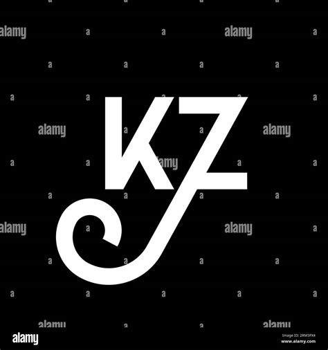 Kz Letter Logo Design Initial Letters Kz Logo Icon Abstract Letter Kz Minimal Logo Design