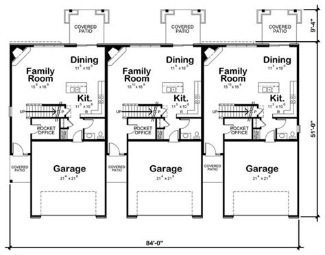 Smart and Versatile: Duplex and Triplex House Floor Plans - Houseplans Blog - Houseplans.com