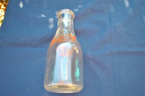 Vintage Quart Glass Milk Bottle Layton Park Dairy Milwaukee Wisconsin