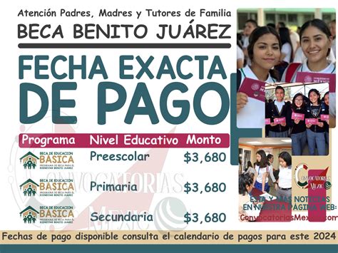 Alumno Recibes 3 680 Pesos Fecha Exacta De Tu Pago Beca Benito