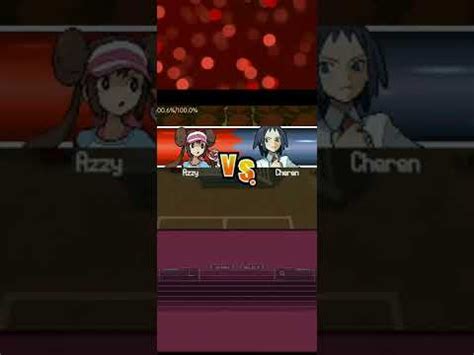 Pokemon White Gym Leader Gameplay Azzy Vs Cheren Youtube