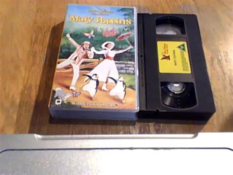 MARY POPPINS WALT DISNEY CLASSIC UK PAL VHS VIDEO 1991 Julie Andrews PL