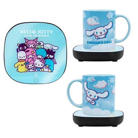 Uncanny Brands Hello Kitty Coffee Mug With Electric Mug Warmer