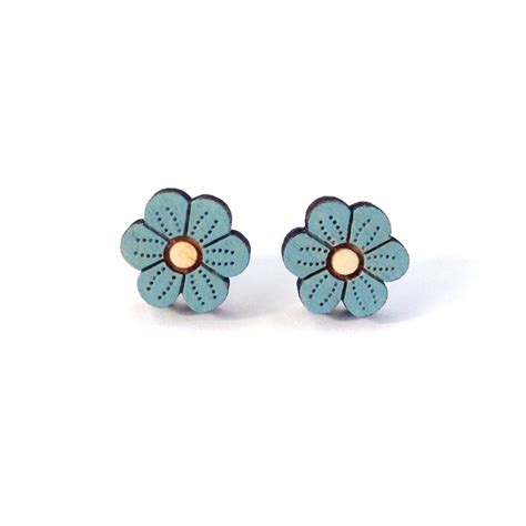 Blue Flower Earrings Layla Amber