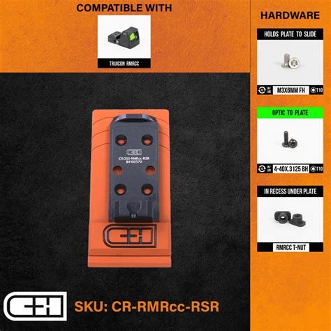 Chpws Cross Plate Trijicon Rmrcc C H Precision Weapons