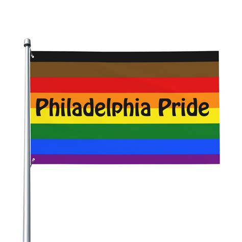 Philadelphia Pride Flag Garden Flag Welcome Flag Courtyard Party Slogan