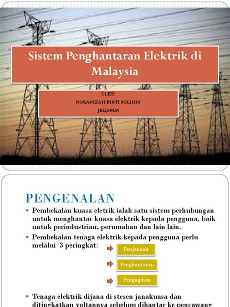 Pdf Sistem Penghantaran Elektrik Di Malaysia O Noranizah Dokumen Tips