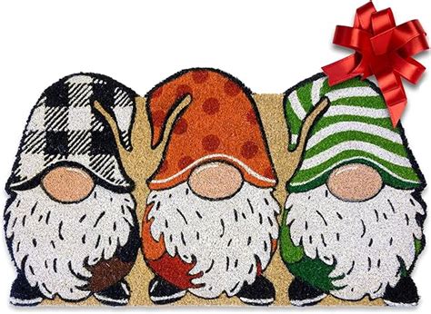 Amazon Gnome Door Mat X Inch Gnome Christmas Door Mat Gnome