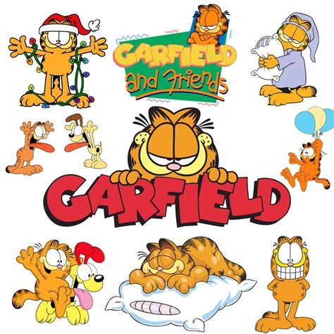 garfield  friends png garfield png bundle cartoon png etsy