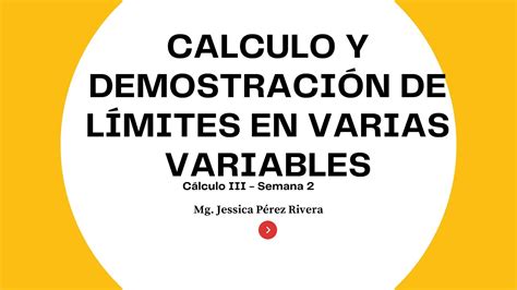 Calculo y demostración de límites en varias variables YouTube