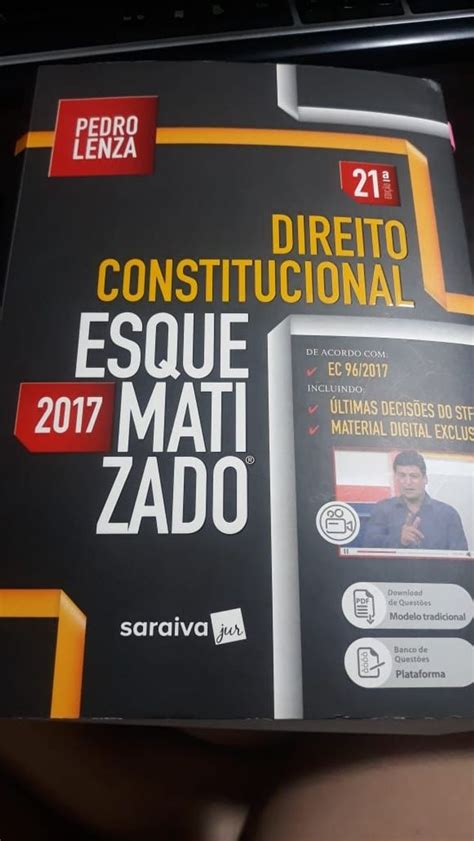 Constitucional Esquematizado Pedro Lenza Livro Saraiva Usado 40552929