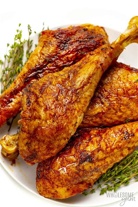 Roasted Turkey Legs Easy Juicy Crispy Wholesome Yum