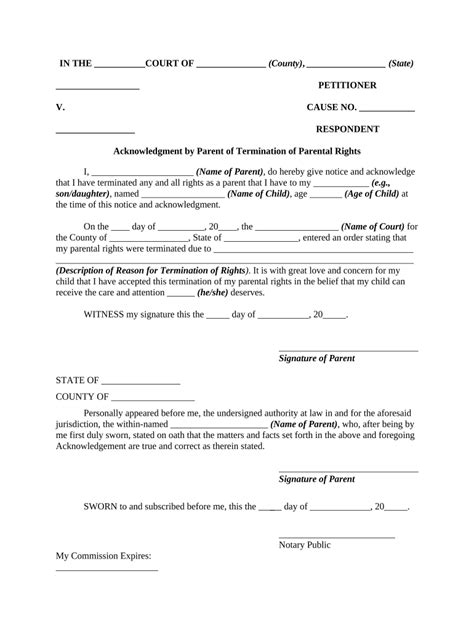 Forms To Relenqish Perental Rights In Ga Printable AirSlate SignNow