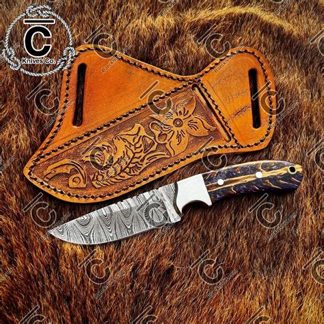 Cowboy Knife With Horizontal Sheath Bar C Knives