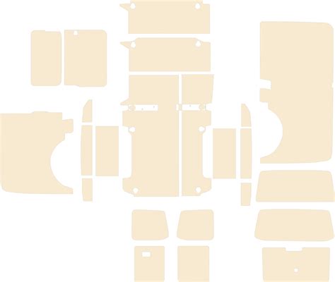 VW T5 T6 Swb Lwb Van Ply Lining Kit DXF Files CNC Ready To Cut