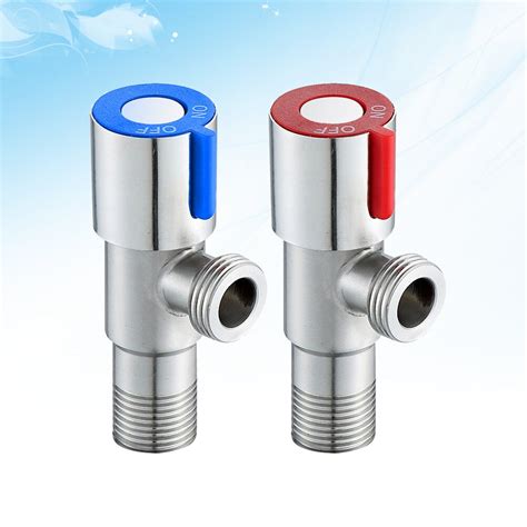 Bathroom Angle Valve 2pcs Bathroom Angle Stainless Steel Lead Free Shut