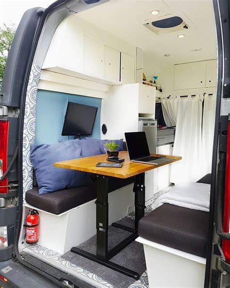 Mobile Office How To Build A Desk Into A Campervan Converison