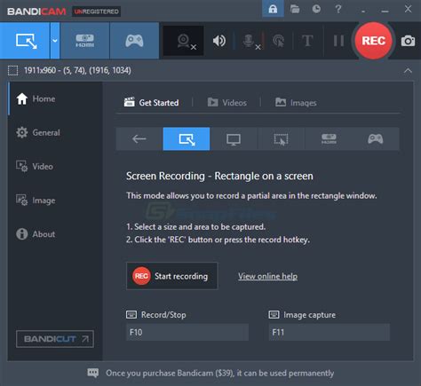 Bandicam screenshot and download at SnapFiles.com