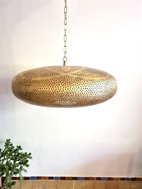 Moroccan Suspension Modern Brass Ceiling Lamp Etsy Canada