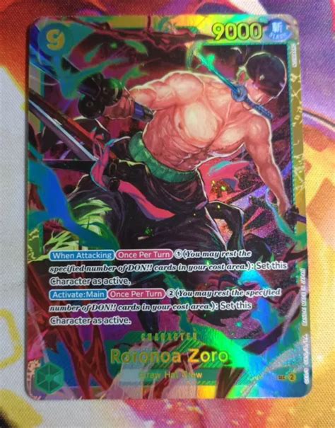 ONE PIECE TCG English Roronoa Zoro OP06 118 Secret Rare Wings Of The