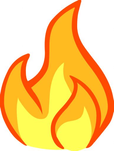 Значок огонь без фона в png (пнг) формате