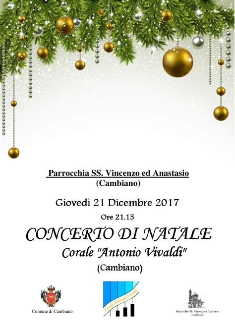 Concerto Di Natale Biblioteca Civica Di Cambiano