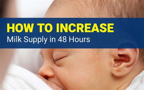 How To Increase Milk Supply In 48 Hours