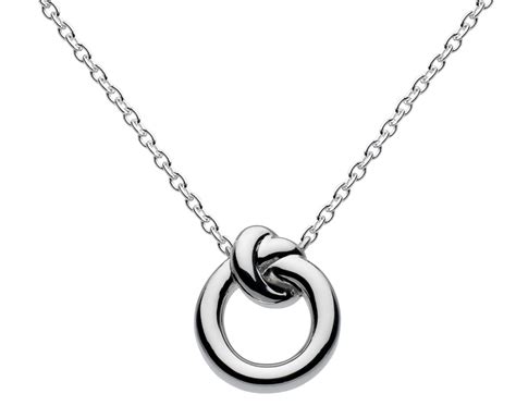 Sterling Silver Medium Knot Pendant Necklaces Silver Jewellery