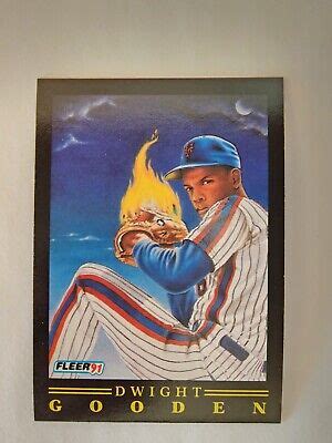 1991 Fleer Dwight Gooden Pro Visions 7 Flame Thrower NY Mets EBay