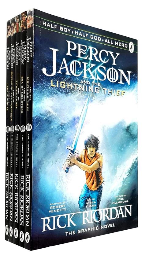 Percy Jackson Graphic Novels Books Collection Set The Lightning