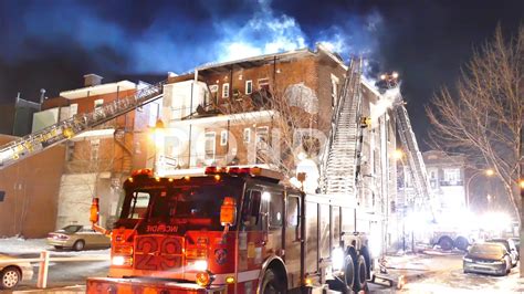 Beautiful scene of house fire at night with red truck and smoke Stock Footage,#fire#night#house# ...