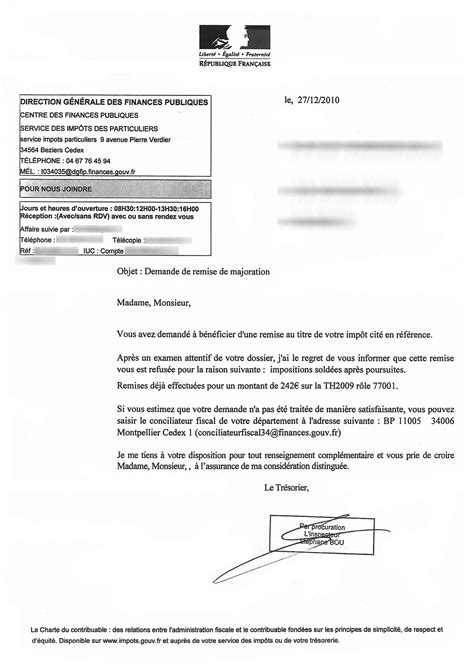 Application Letter Sample Modele De Lettre Demande De Remise Gracieuse